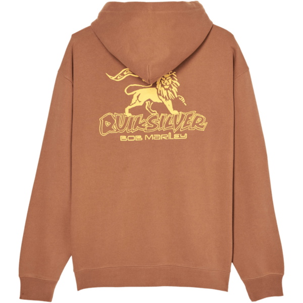 2026 Quiksilver Hommes Bob Marley Zion Sweat à Capuchon EQYFT05267 - Rawhide